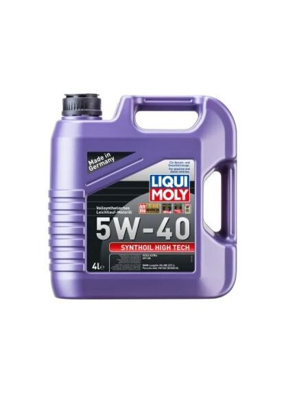 Олива моторна Synthoil High Tech 5W-40 4л СИНТ МОТ МАСЛО - SYNTHOIL HIGH TECH SAE 5W-40 4Л 2194-ua Liqui Moly (368518241)