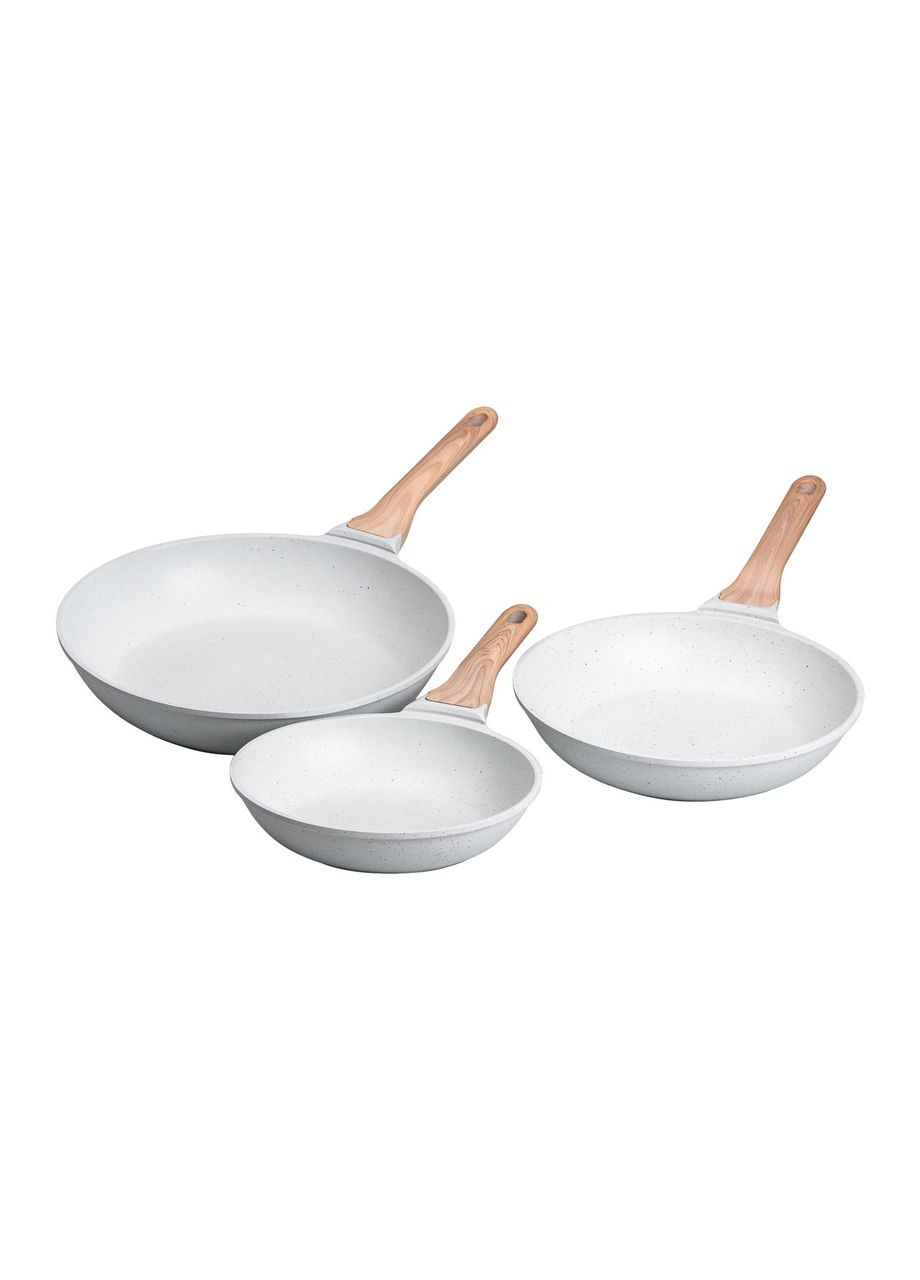 Набор алюминиевых сковородок с толстым дном из 3 предметов HP-4-410W MGC (370801812)