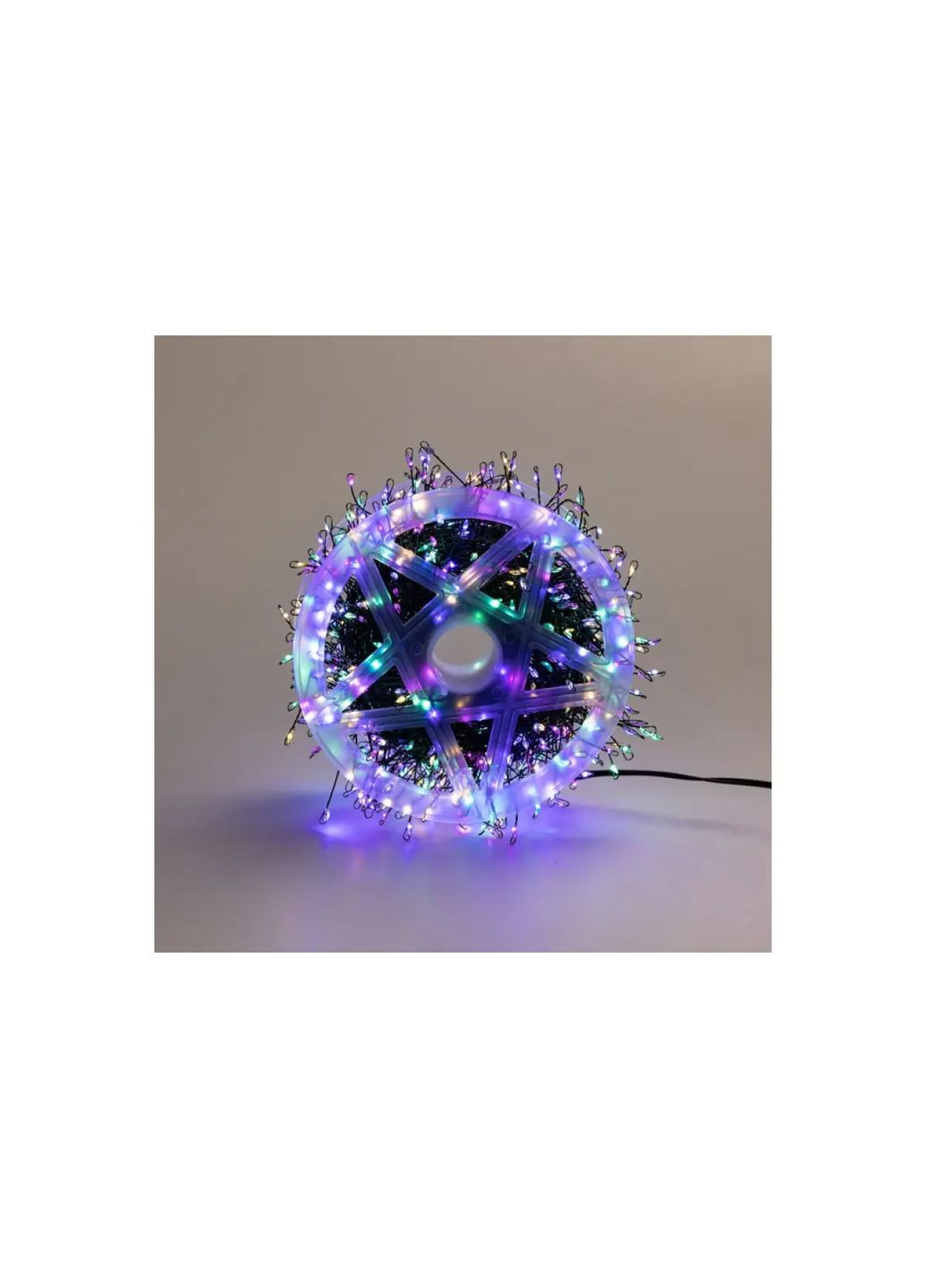 Гірлянда роса на котушці 100 м мішура на ялинку 2500 led МУЛЬТИК Hengda (368976305)