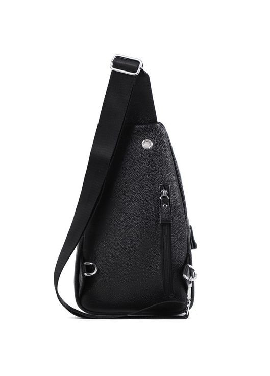 Сумка-слинг мужская черная через плечо из натуральной кожи A25F-515-1A Tiding Bag (359380778)