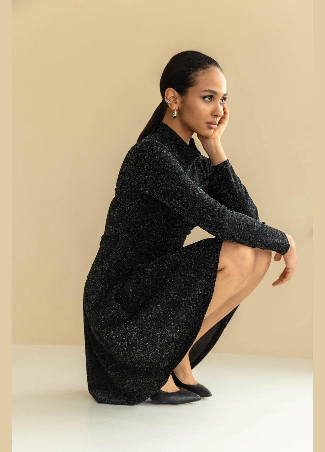 Черное праздничный, повседневный, кэжуал, коктейльное платье клеш Seventeen