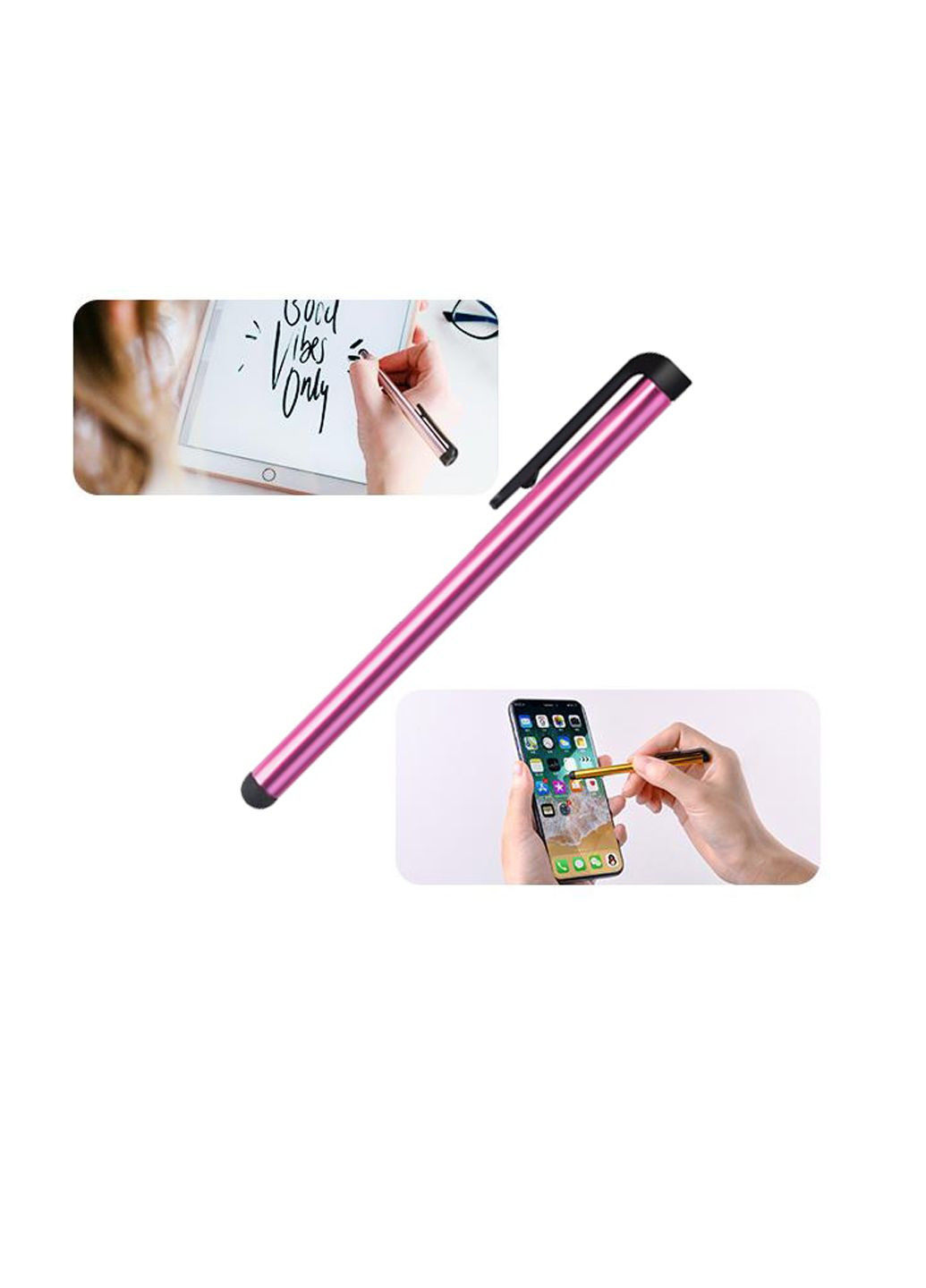 Стилус для емкостных экранов Розовый Adronix Стилус (328446312)