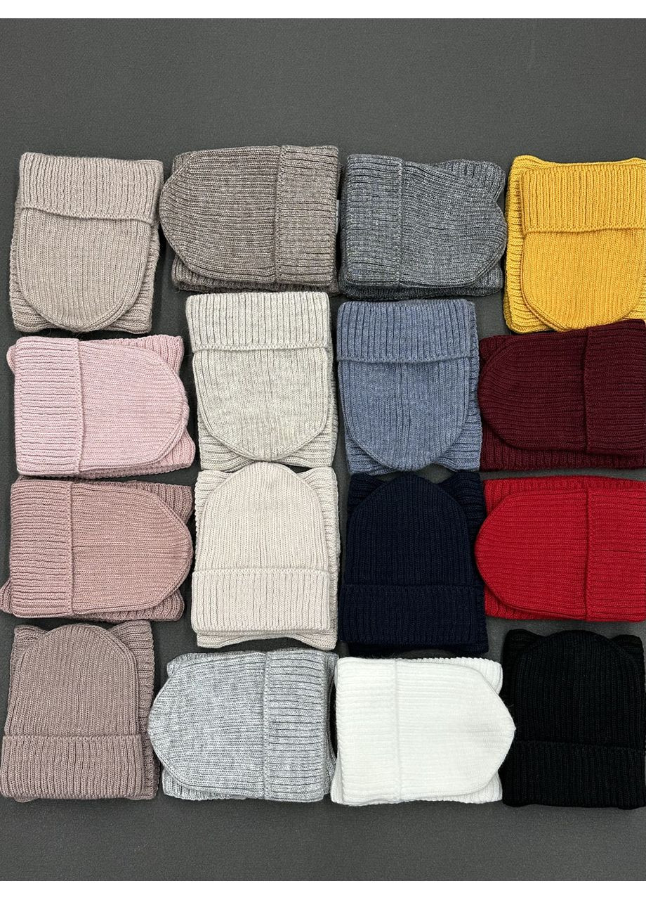 Молодіжний зимовий комплект шапка+баф STD (365811901)