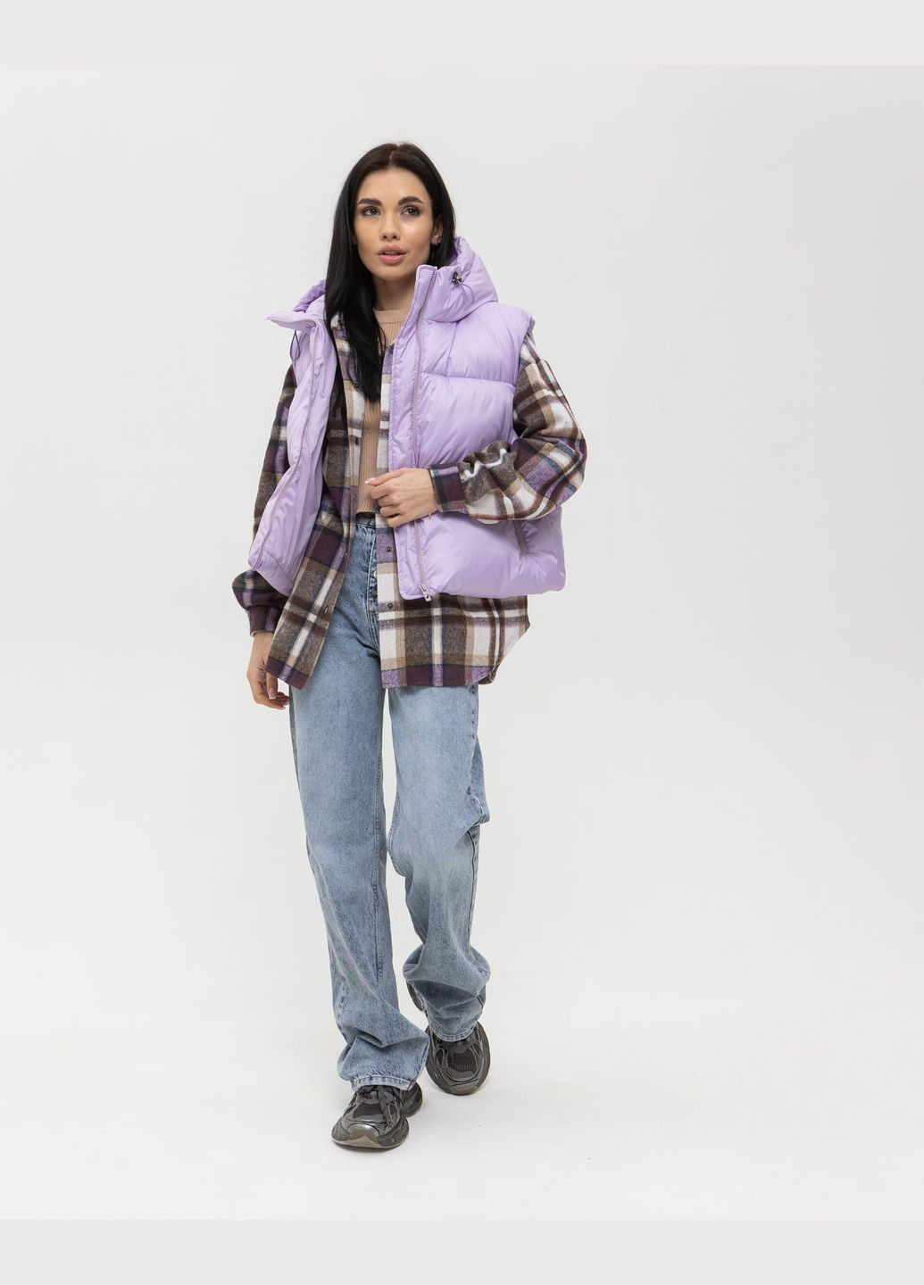 Базовый жилет на пуху с капюшоном Vakko (319842559)