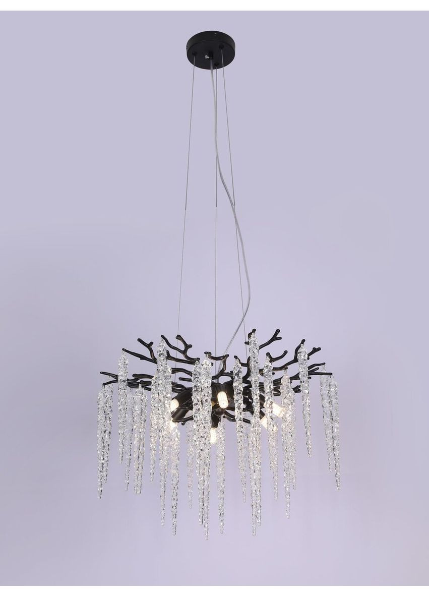 Люстра кришталева підвісна Ш 33035-800 BK кришталеві грона Sirius (336937967)