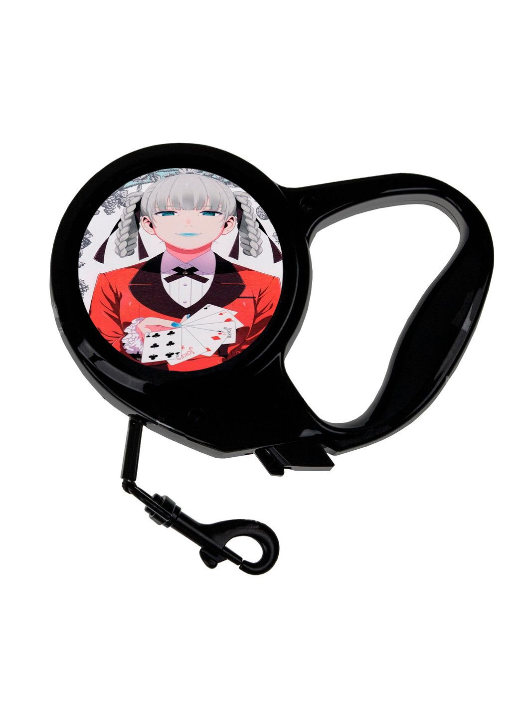 Поводок-рулетка для животных с принтом Аниме Кормящие азарт #0002 3 м черный No Brand (309156250)