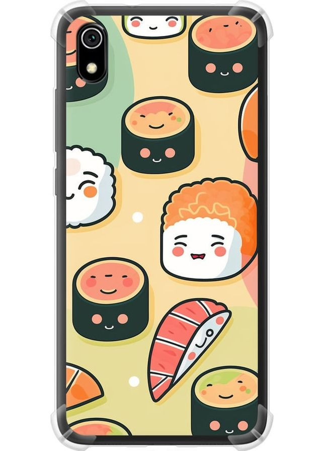Силикон с усиленными углами чехол 'Суши паттерн' для Endorphone Xiaomi Redmi 7A (278236271)