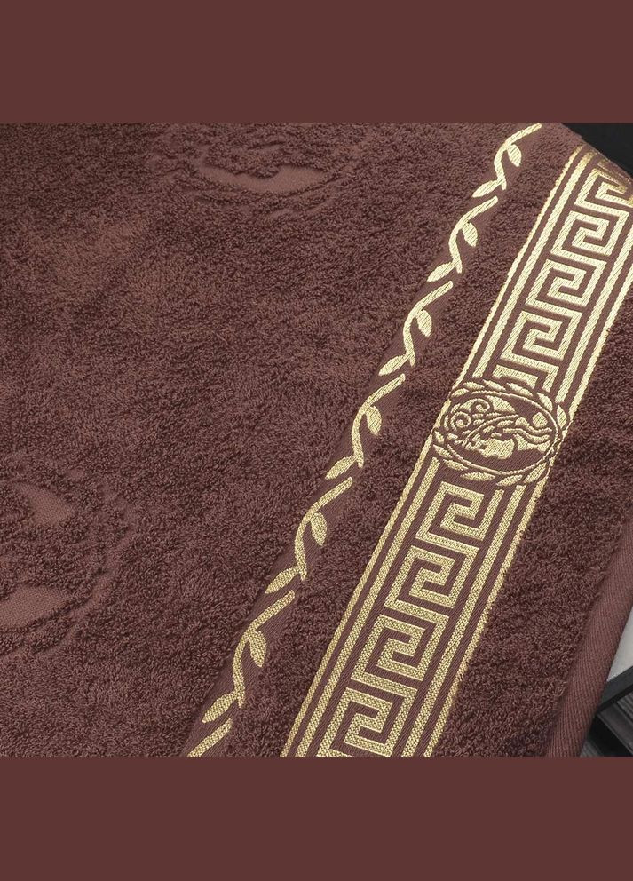 GM Textile рушник для сауни 70х140см caesar 450г/м2 (коричневий) комбінований виробництво -