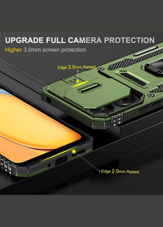 Ударопрочный чехол Camshield Army Ring для Xiaomi Redmi Note 13 Pro 4G / Poco M6 Pro 4G Epik (356096264)