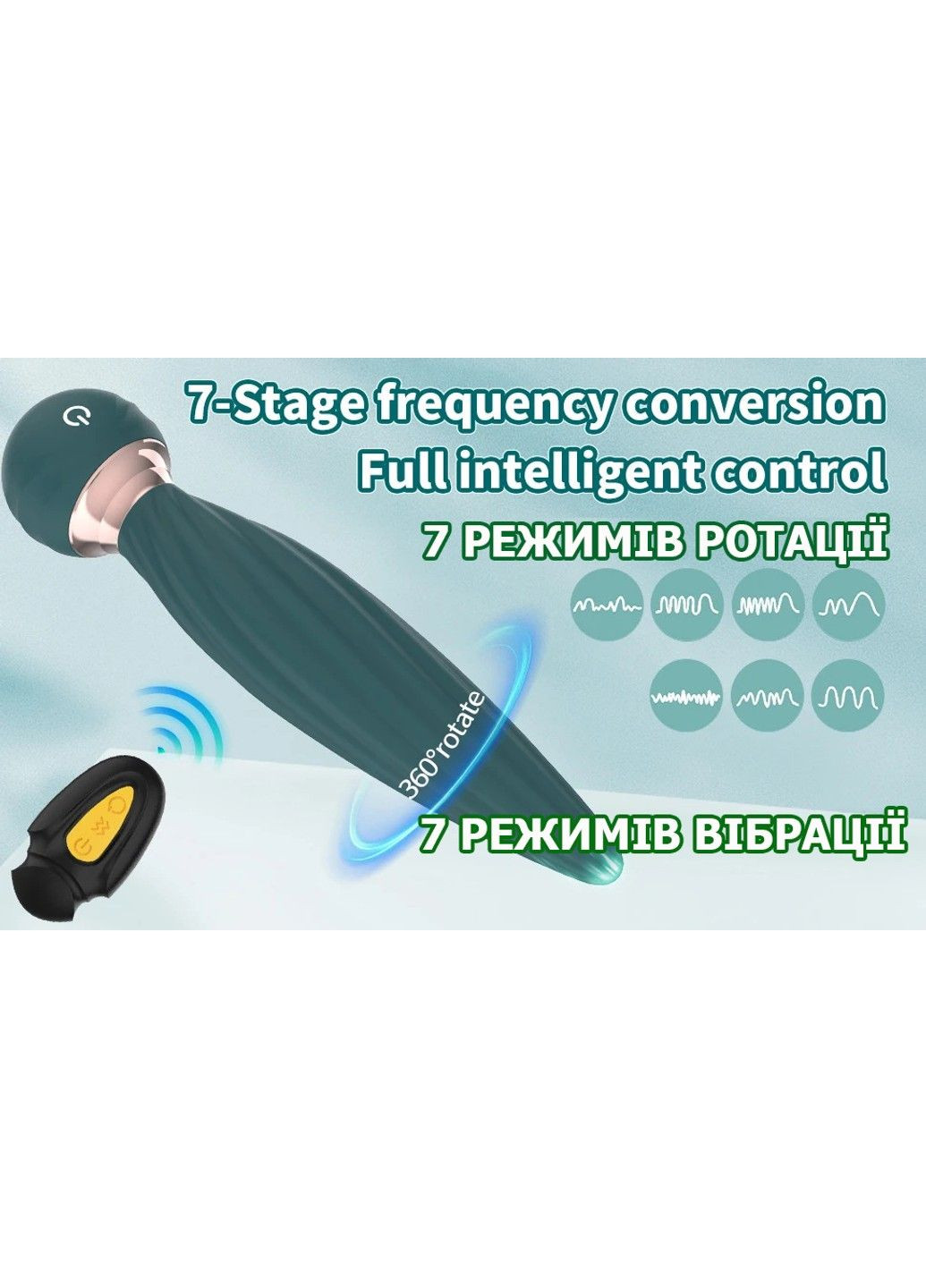 Силиконовая анальная пробка (массажер простаты) с вибрацией и ротацией на 360° LIBO (294096283)