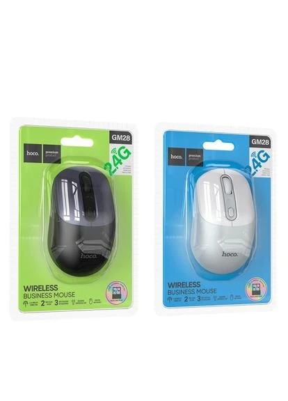 Комп'ютерна Миша GM28 2.4G business wireless mouse Біла Hoco (384475918)