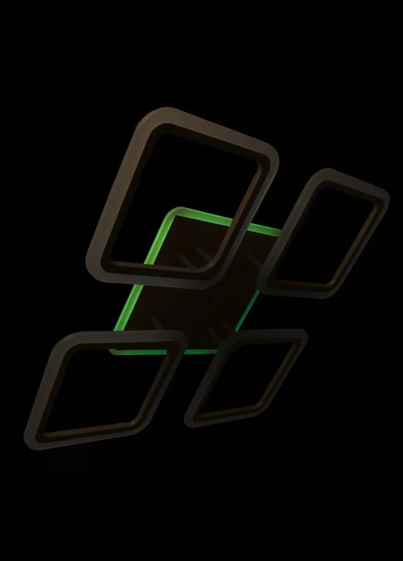 Потолочная люстра Led P5YH065/4/WOOD коричневая с пультом Прометей 062022 (316464164)