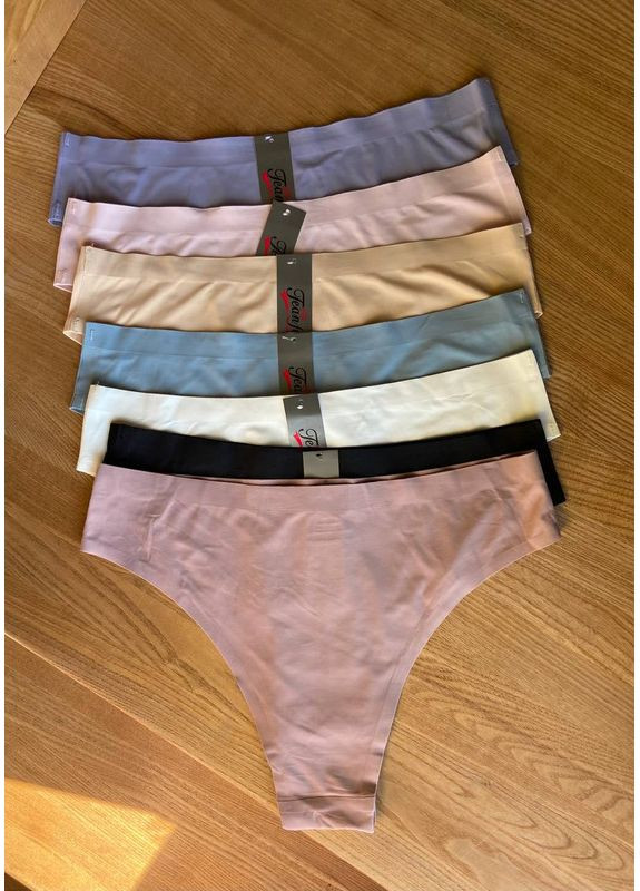 Набор из 3 женских трусиков (цвет и модель формируется рандомно) No Brand Сліп (369926720)