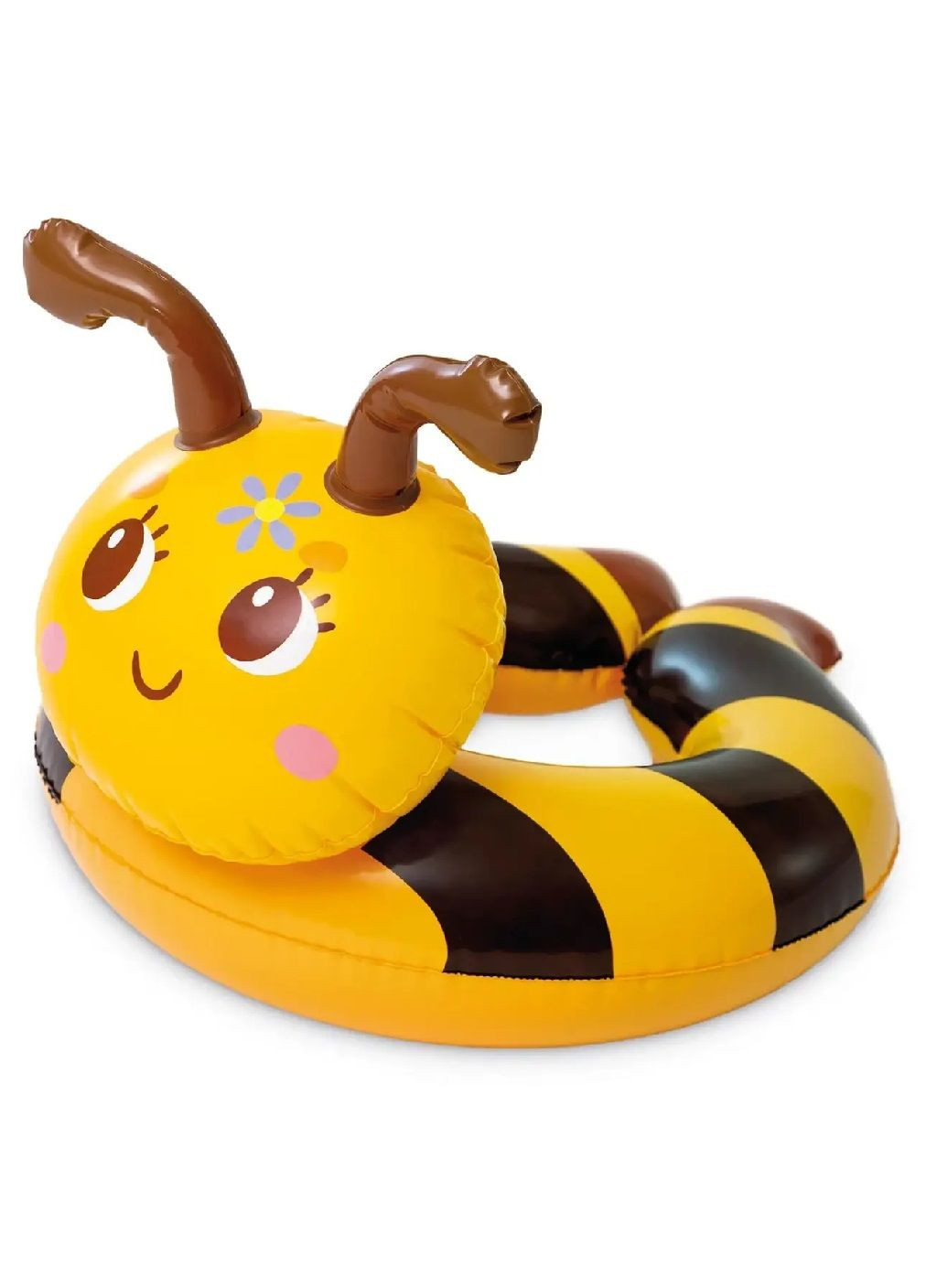 Надувной безразмерный круг 58х55 см для плавания в бассейне на пляже для детей малышей 3-6 лет 58х55 см (479766-Prob) Пчелка Unbranded (323580127)