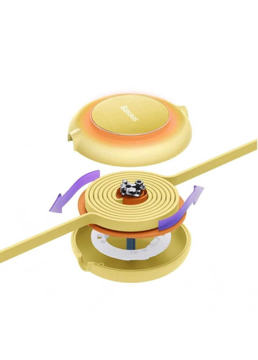 Кабель Bright Mirror 2 Series Retractable 3-in-1 Fast Charging Data Cable USB to M+L+C 3.5A 1.1m yellow Baseus Bright Mirror One-for-three Retractable Data Cable (340278348)