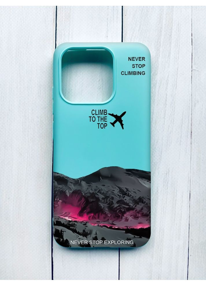 Матовый чехол на Xiaomi Redmi 12C Поднимись на вершину (принт 419) Creative (370169869)