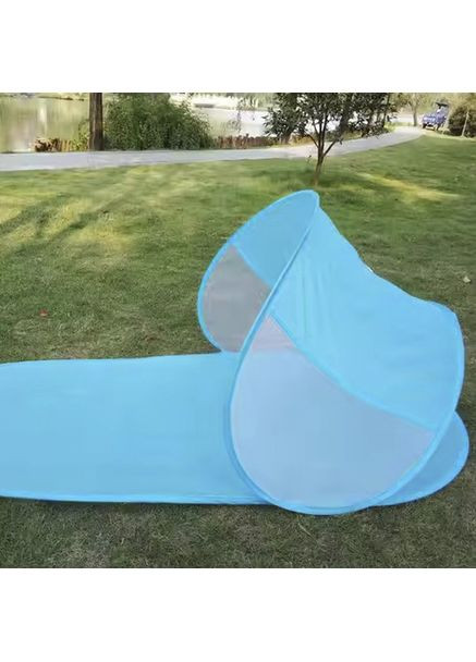 Пляжна підстилка із захистом від сонця тент із чохлом намет з навісом для пляжу Синя (PP152) Best (361029140)