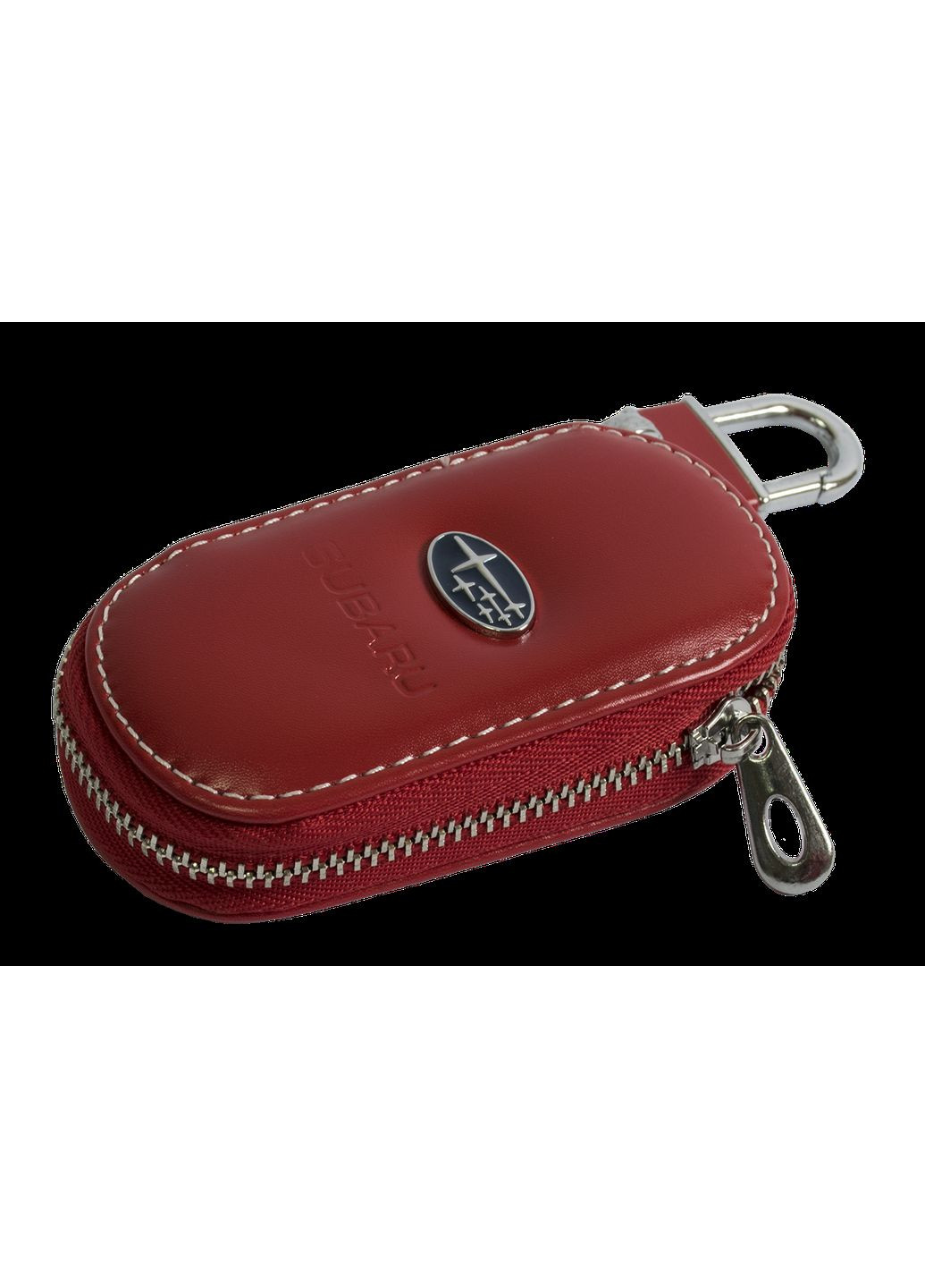 Ключниця, шкіряна автоключниця з логотипом СУБАРУ (червона 21015) Subaru (360949207)