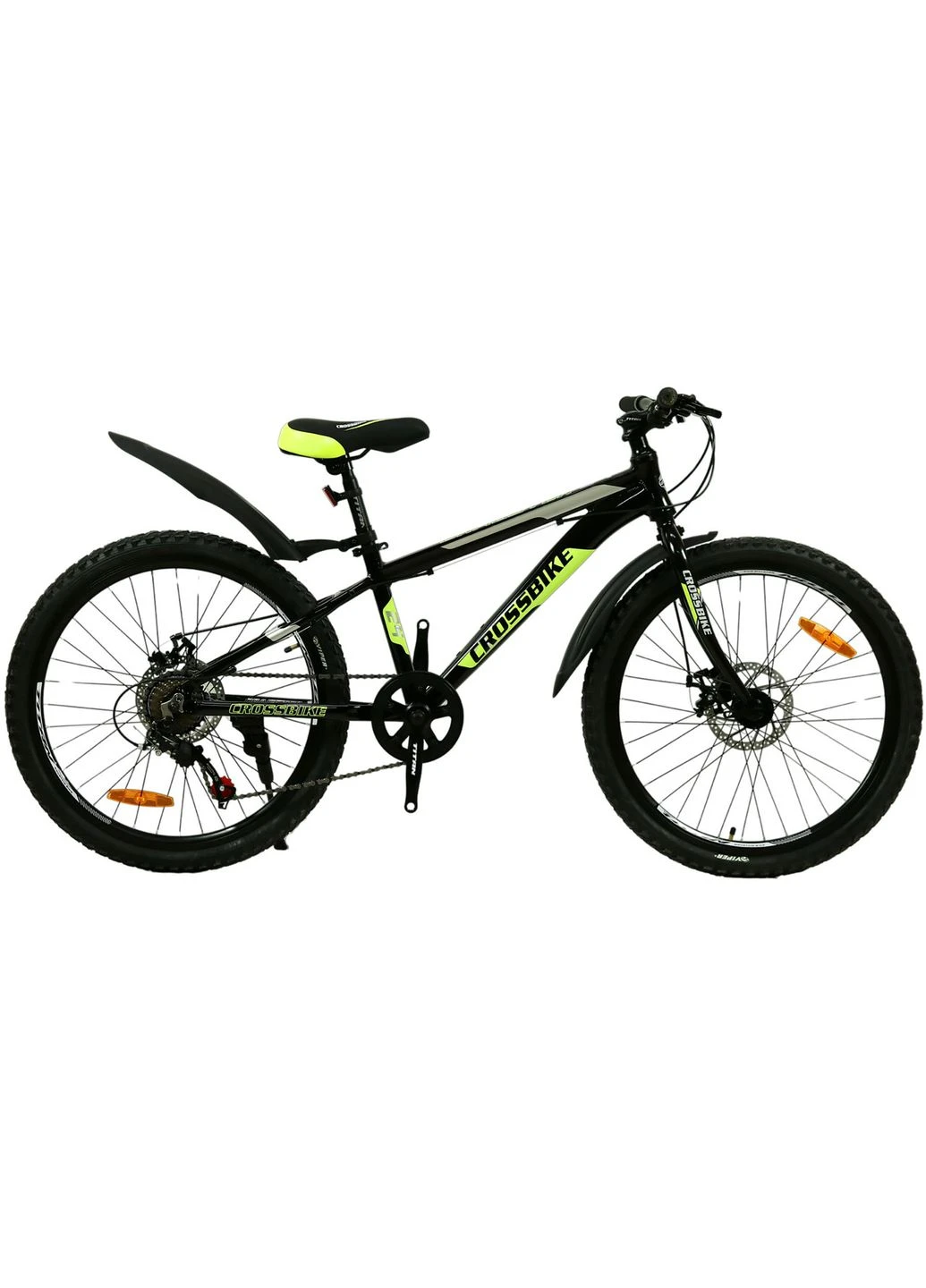 Велосипед Crossbike Dragster Rigid 26", розмір XS, рама 13", 2024, Чорний-Жовтий Cross (375328313)