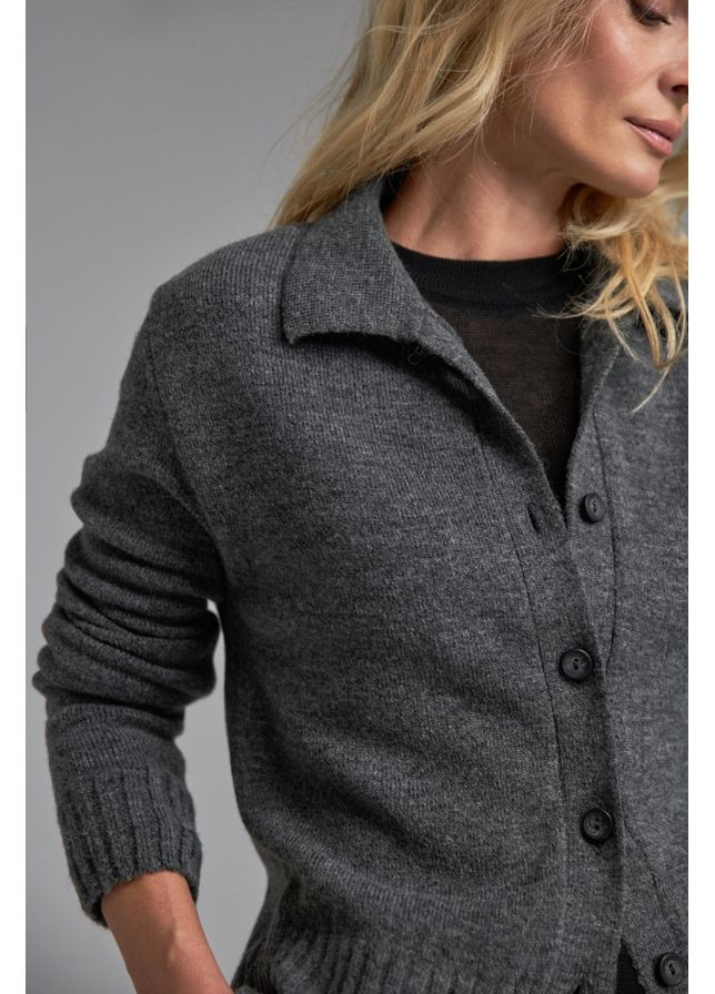 Темно-серый демисезонный кардиган Bellise