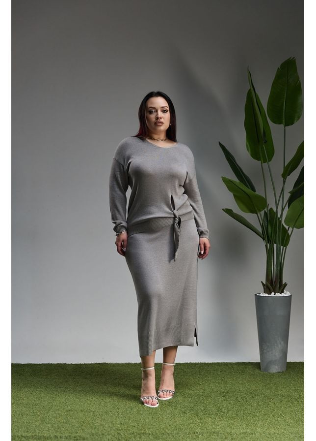 Туніка 2714 Сталевий Triko Bakh (368651112)