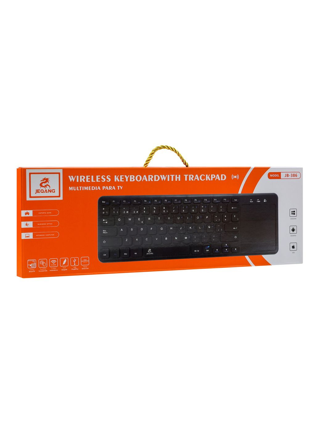 Клавіатура бездротова JJEQANG JB-386 bluetooth keyboard Jeqang (364205174)