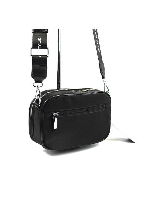 Черная текстильная маленькая женская сумка кросс боди клатч через плечо No Brand (293942354)