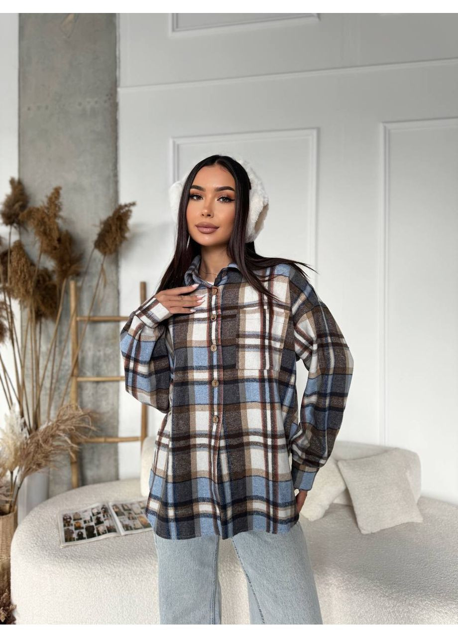 Цветная повседневный рубашка в клетку Україна