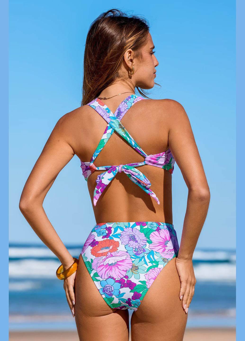 Бузковий літній купальник CUPSHE