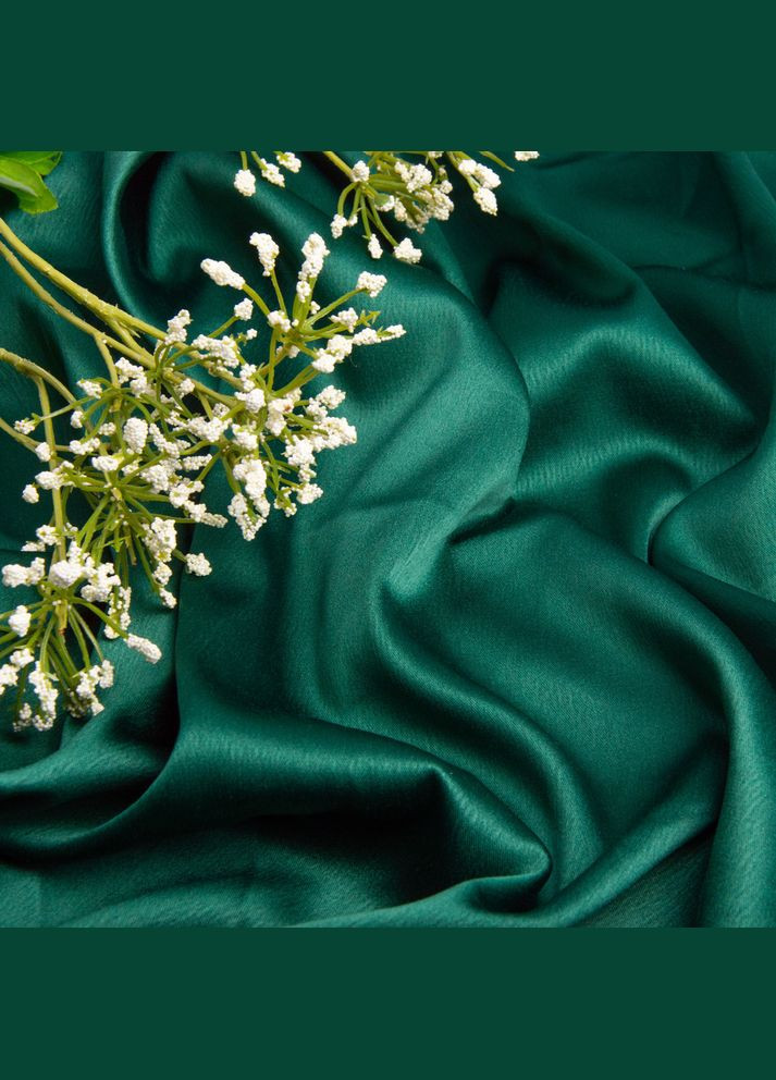 Тканина плательна Atlas Lux смарагд IDEIA (362356400)