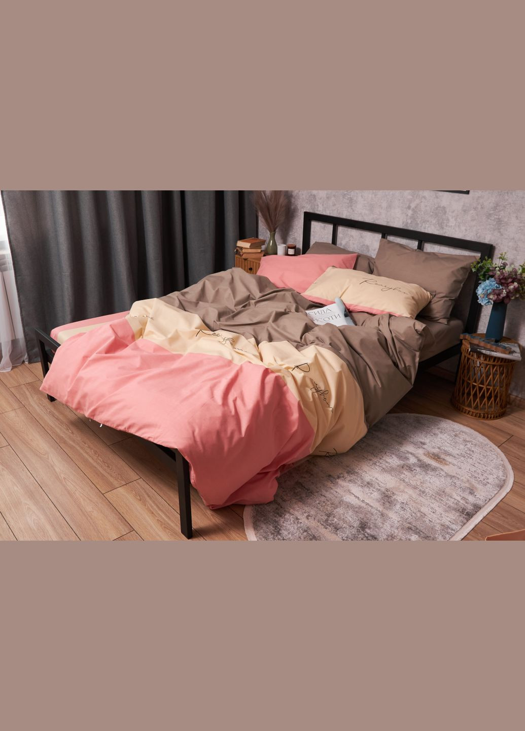 Комплект постельного белья Бязь Gold Люкс полуторный евро 160х220 наволочки 2х40х60 (MS-820003345) Moon&Star Honeydew (288043481)