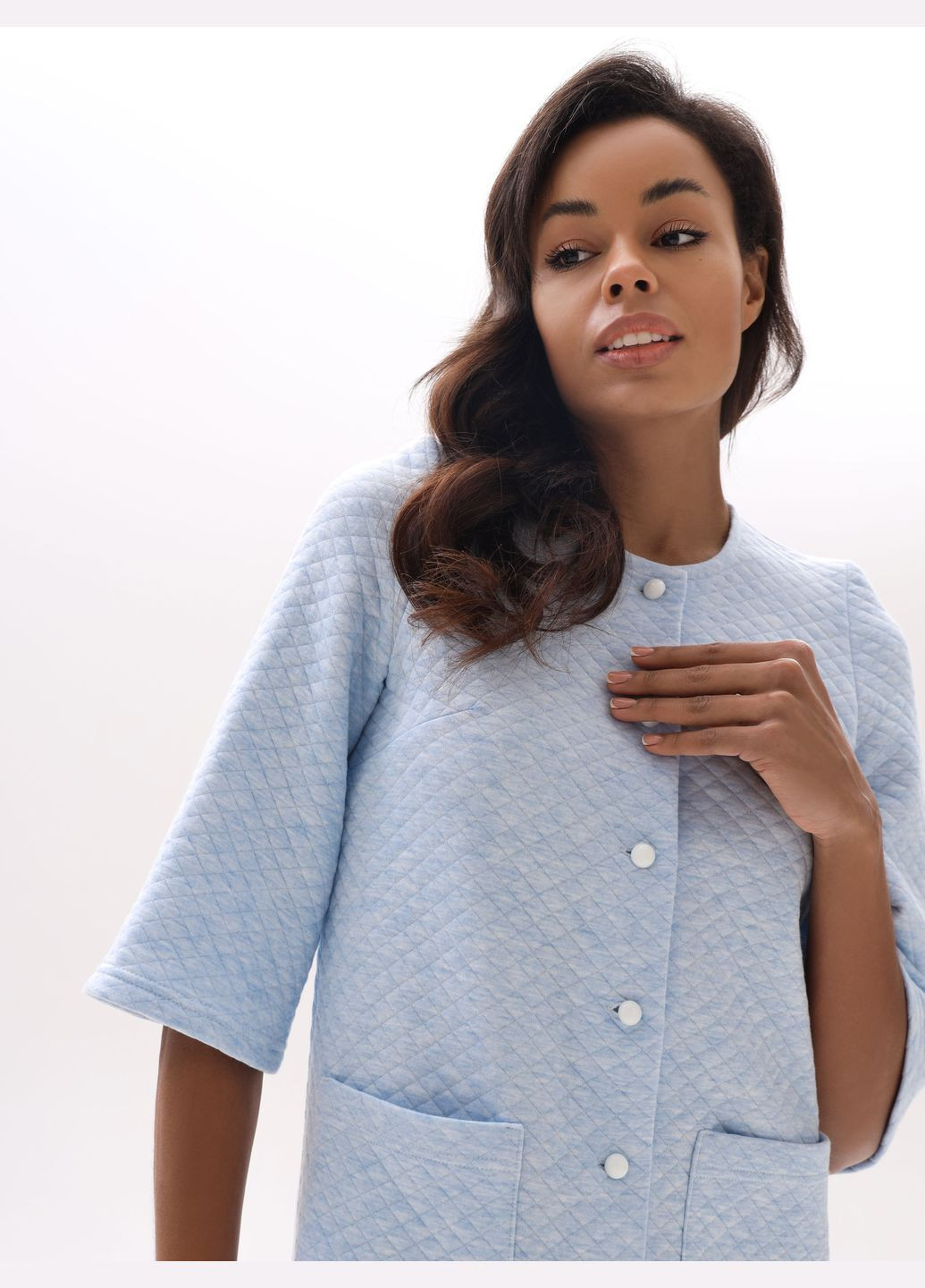 Халат жіночий із стьобаного утепленого трикотажу German Volf (315069870)