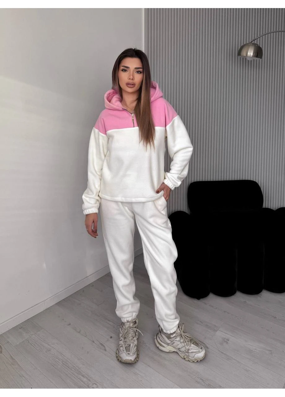 Флісовий костюм жіночий з капюшоном Fashion (370883102)