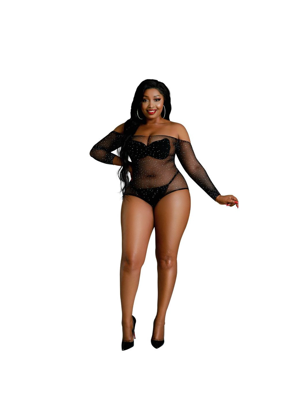 Боди Model 09 Black, Plus size Moonlight (371390532)