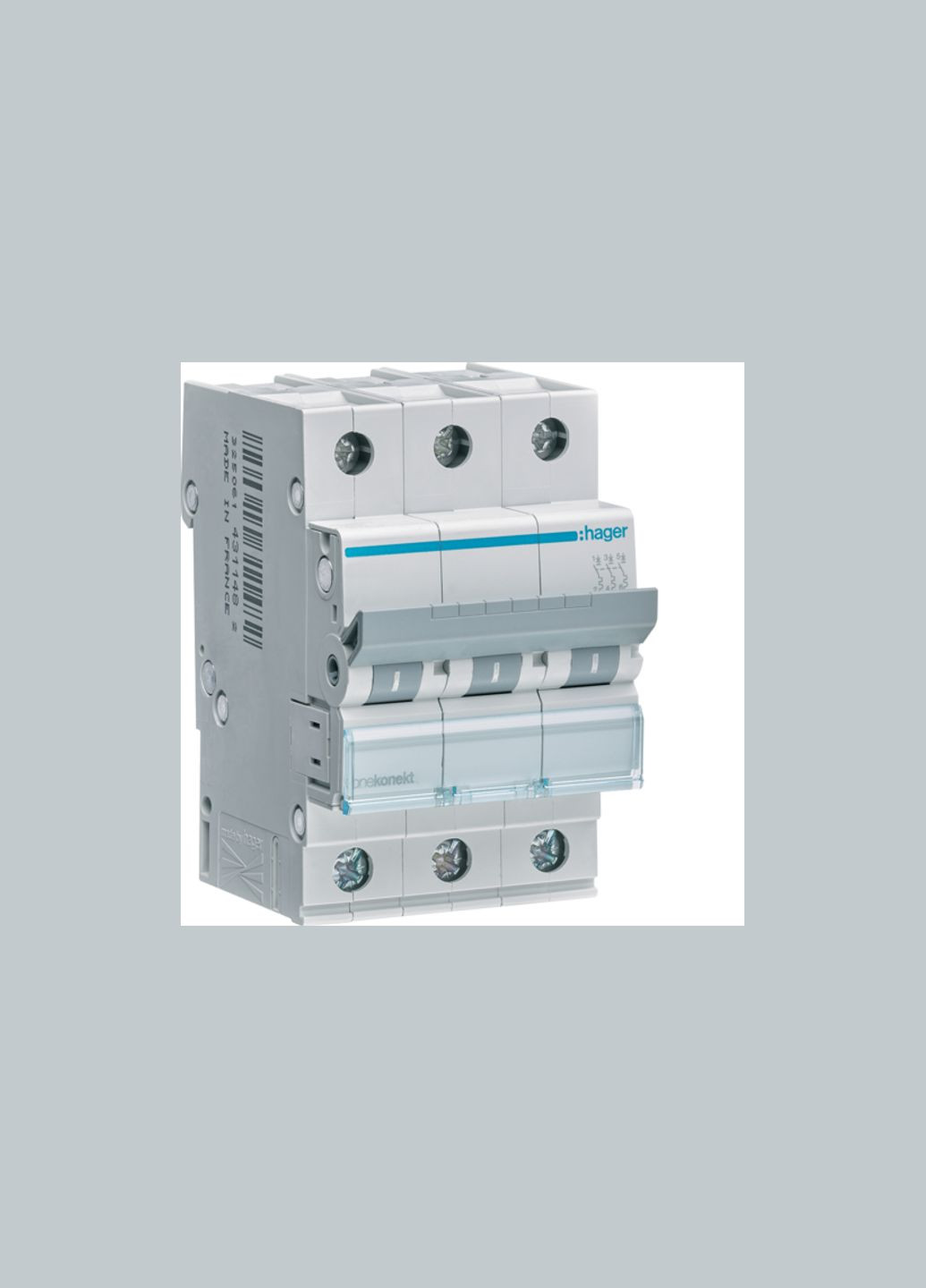 Автоматический выключатель 3P 10А 6kA "C" [MCN310] Hager (337139962)