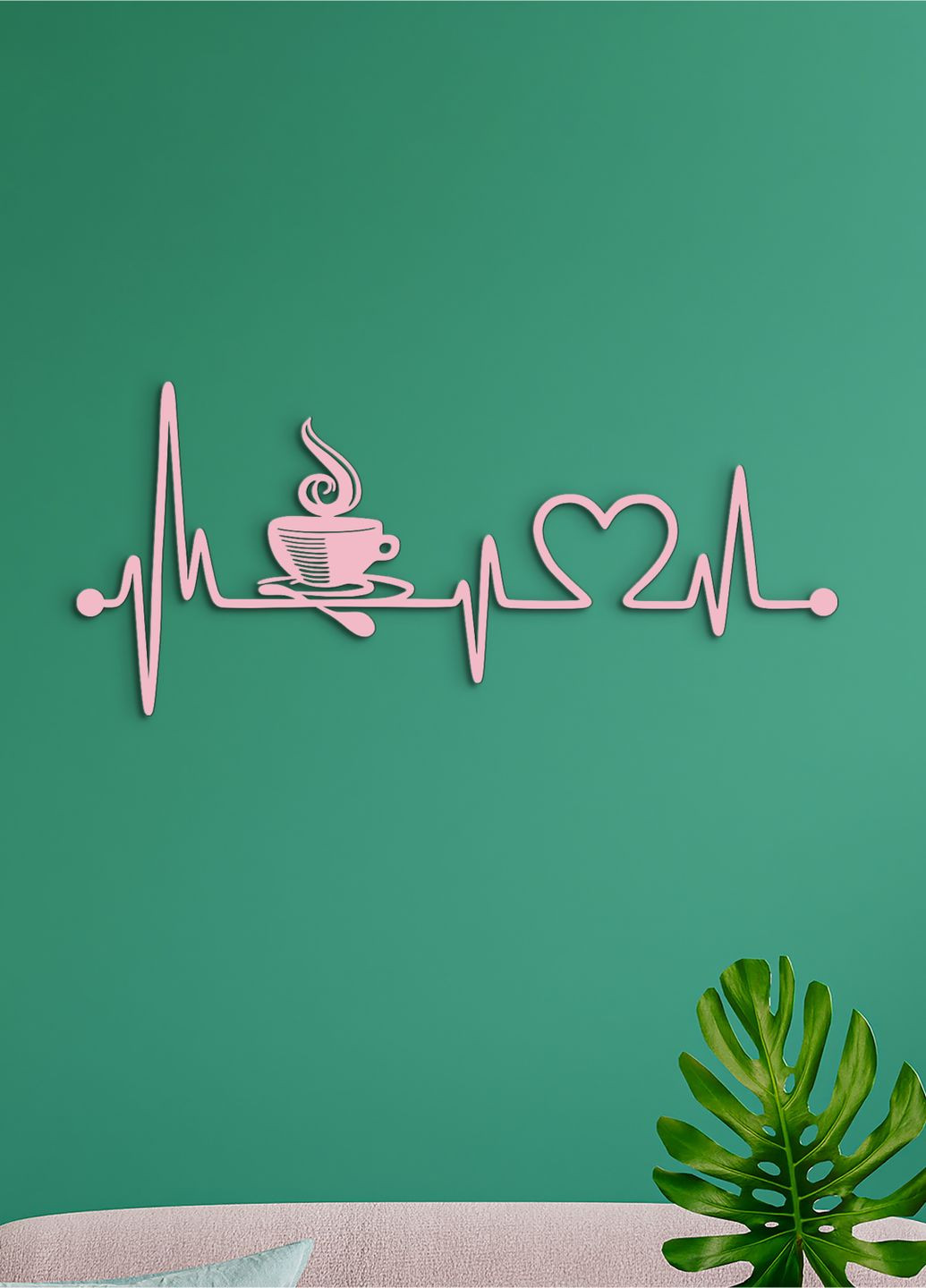 Современная картина на кухню, декор в комнату "Кофе для любимой", оригинальный подарок 25х10 см Woodyard (291842275)