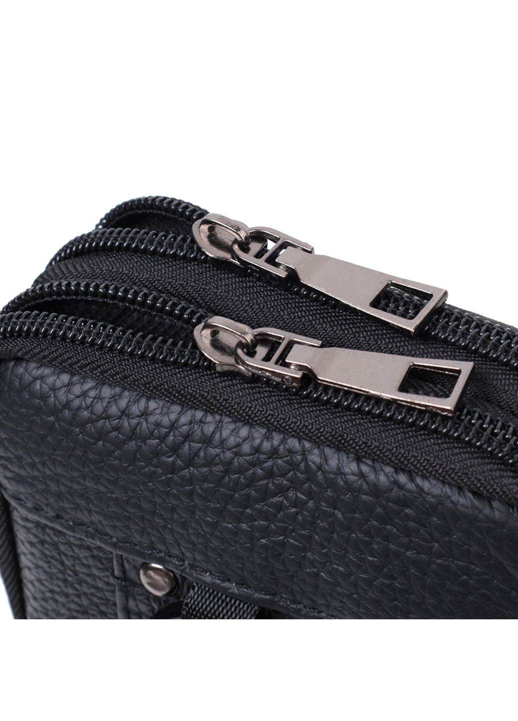 Чоловіча сумка на пояс із натуральної шкіри 10х17х4 см Vintage (315870274)