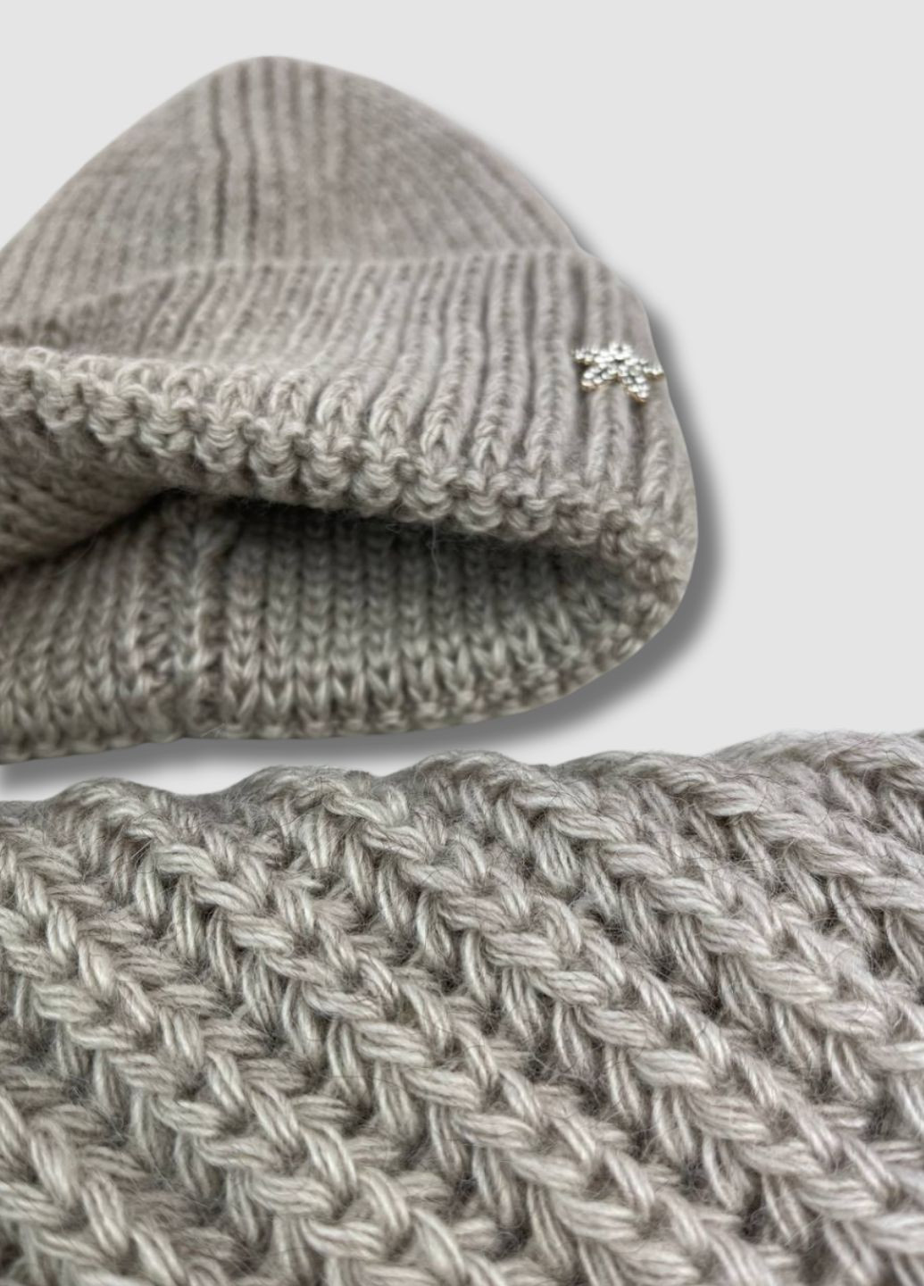 Женский зимний комплект шапка + хомут - Сандра No Brand Жіночий зимовий комплект (365438671)