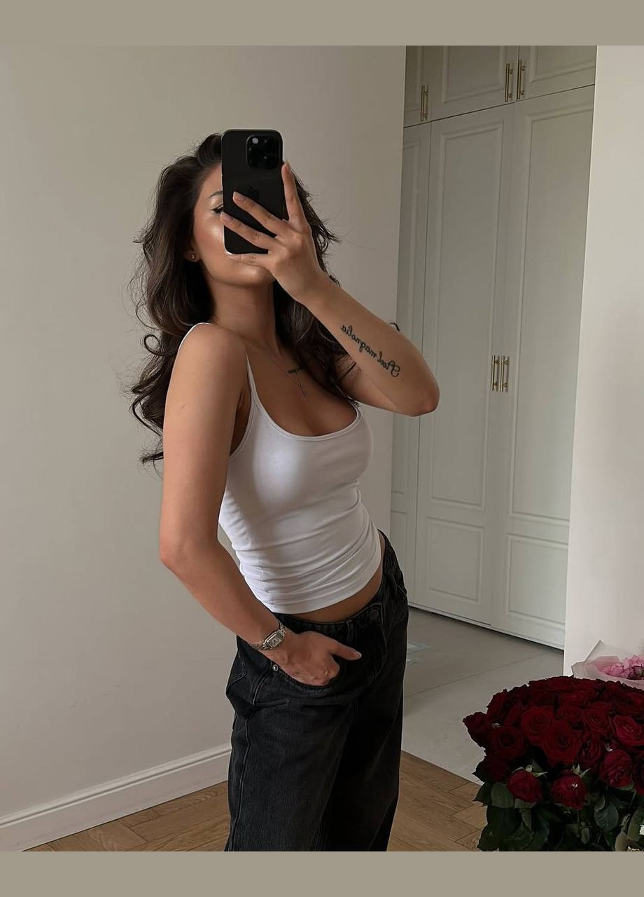 Жіноча базова майка на бретелях Avanti — 332979670