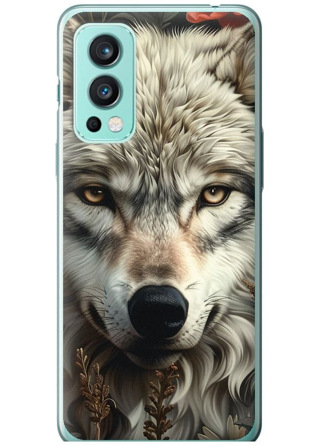 Силиконовый чехол 'Волчий взгляд' для Endorphone OnePlus Nord 2 (286764227)