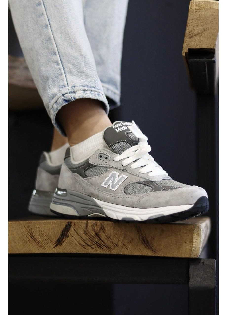 КРОСІВКИ ЖІНОЧІ NEW BALANCE 993 GREY WHITE НЬЮ БЕЛАНС 993 No Brand сірі демісезони (367176447)