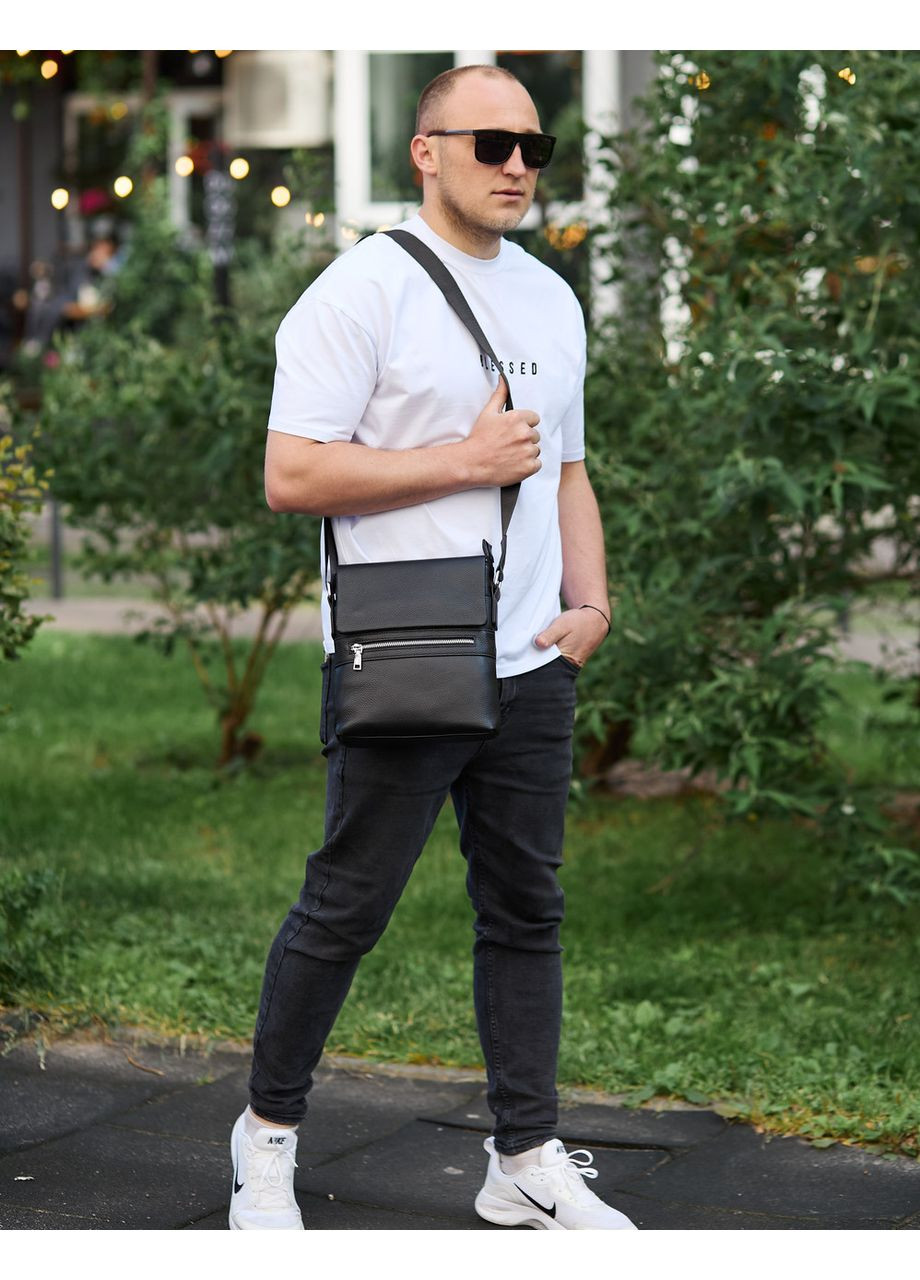 Мужской классический мессенджер через плечо кожаный 80471 Tiding Bag (372792971)