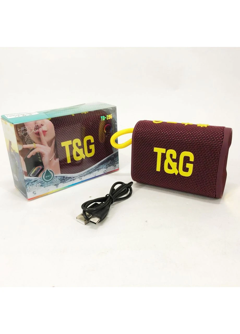 Bluetooth-колонка TG396. Цвет: бордовый TG (386147624)