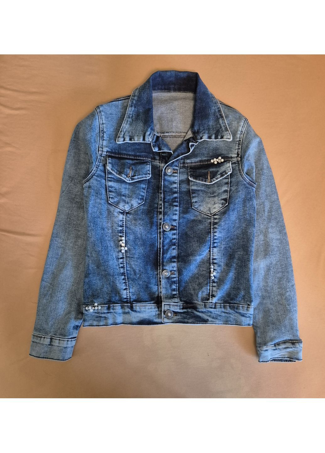 Синя демісезонна куртка джинсова Classik 5510