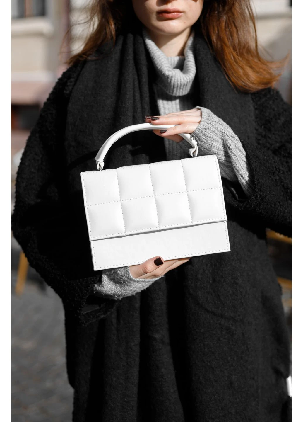 Женская сумка шоколадка Starbags 09 белая No Brand (382836376)