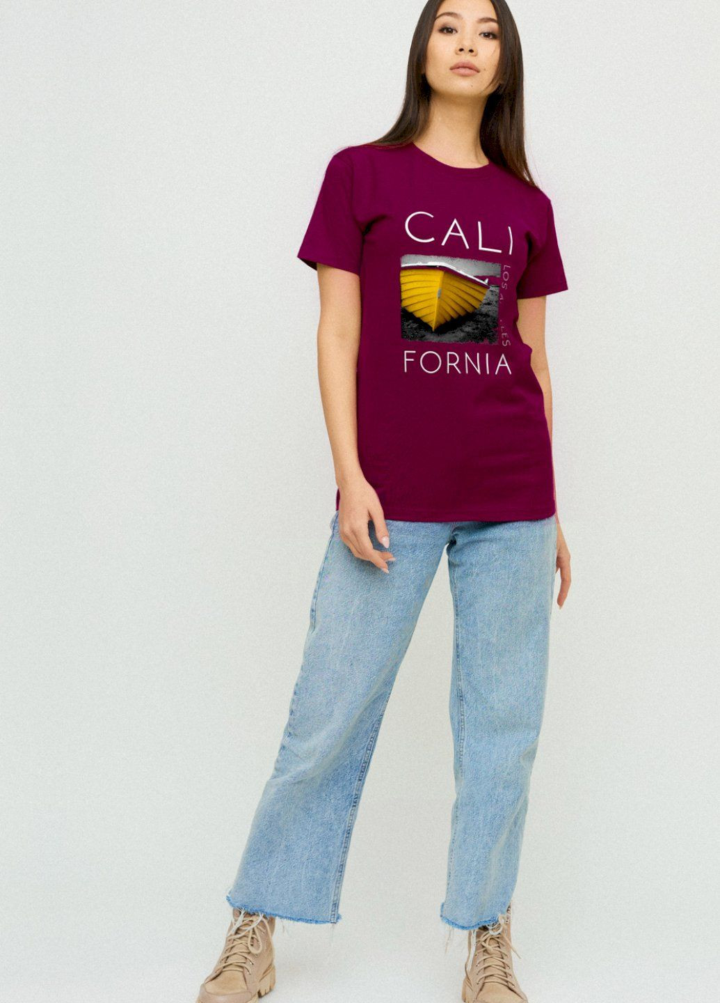 Футболка Boyfriend / air print / YAPPI - (252386074)