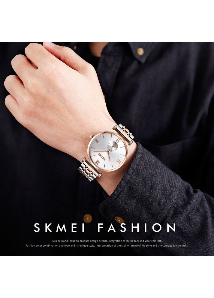 Женские часы 9198TRGSI-B Rose Gold-Silver/Silver MenMen Skmei (356173846)