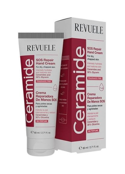 Крем для рук восстанавливающий Ceramide SOS Repair Hand Cream 80ml (1398882-25371478) REVUELE (368663131)