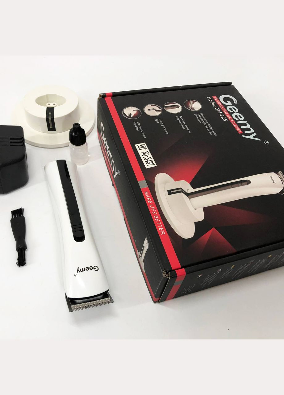 Бездротова машинка для стрижки волосся GM-725, Професійна бритва-машинка для стрижки волосся Gemei (364663778)