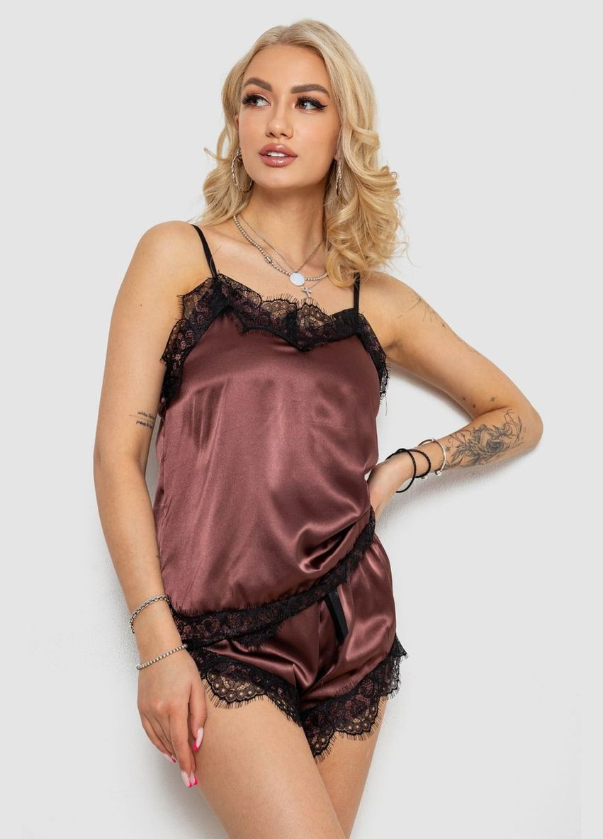 Коричнева піжама жіноча Ager 238R57408